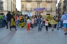 Una imagen de la manifestación de este viernes. /SN