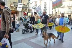 Una imagen de la manifestación de este viernes. /SN