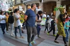 Una imagen de la manifestación de este viernes. /SN