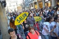 Una imagen de la manifestación de este viernes. /SN