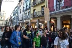 Una imagen de la manifestación de este viernes. /SN