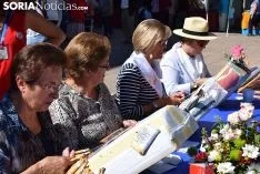Encuentro de encajeras de bolillos en Soria. /S.N.