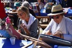 Encuentro de encajeras de bolillos en Soria. /S.N.