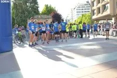 Una imagen de la tarde de atletismo popular en la capital. /SN