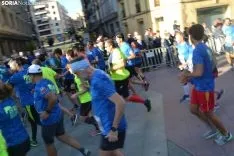 Una imagen de la tarde de atletismo popular en la capital. /SN