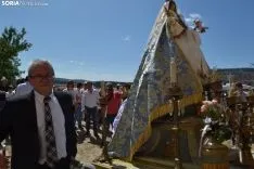 Una imagen de la llegada de la procesión a la ermita. /SN