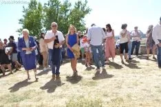 Una imagen de la llegada de la procesión a la ermita. /SN