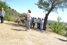Una imagen de la llegada de la procesión a la ermita. /SN