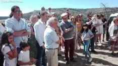 Una imagen de la procesión ya en la ermita. /SN