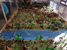 Una imagen de la muestra y el reconocimiento de esta mañana. /SN