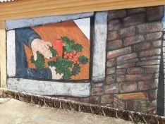 Una imagen del nuevo mural. 