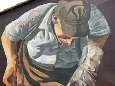 Una imagen del mural. 
