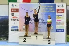 Foto 6 - La soriana &Aacute;ngela D&iacute;az, oro de patinaje art&iacute;stico en la Copa de Europa de Roana