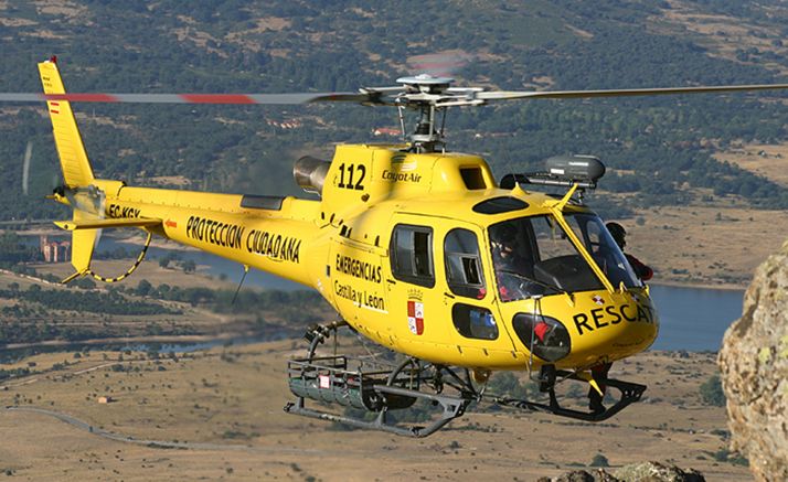 Rescatado en helicóptero tras lesionarse en el pico Cabeza Santa de Ávila