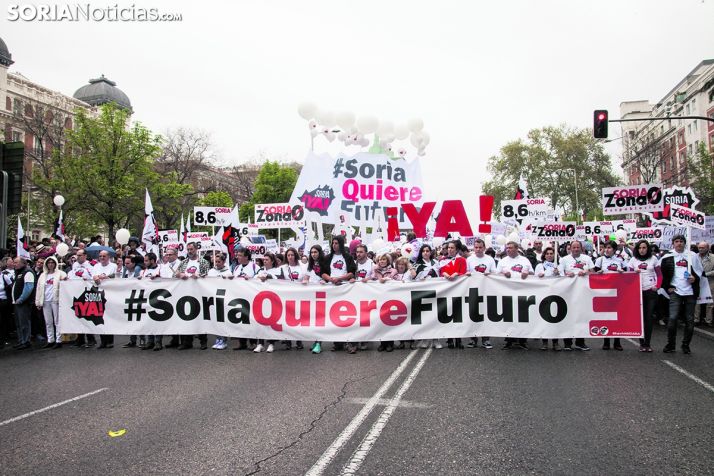 Manifestación de la Soria Ya en Madrid. SN