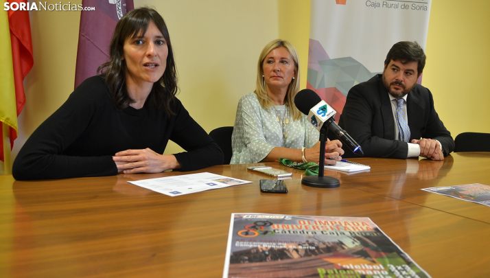 Martín, García y Carrizosa este lunes en el Campus. /SN