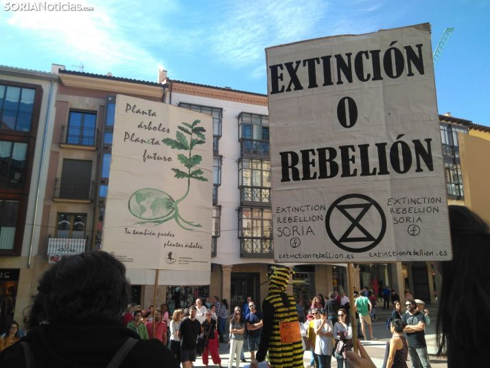 Concentración contra el cambio climático en Soria.