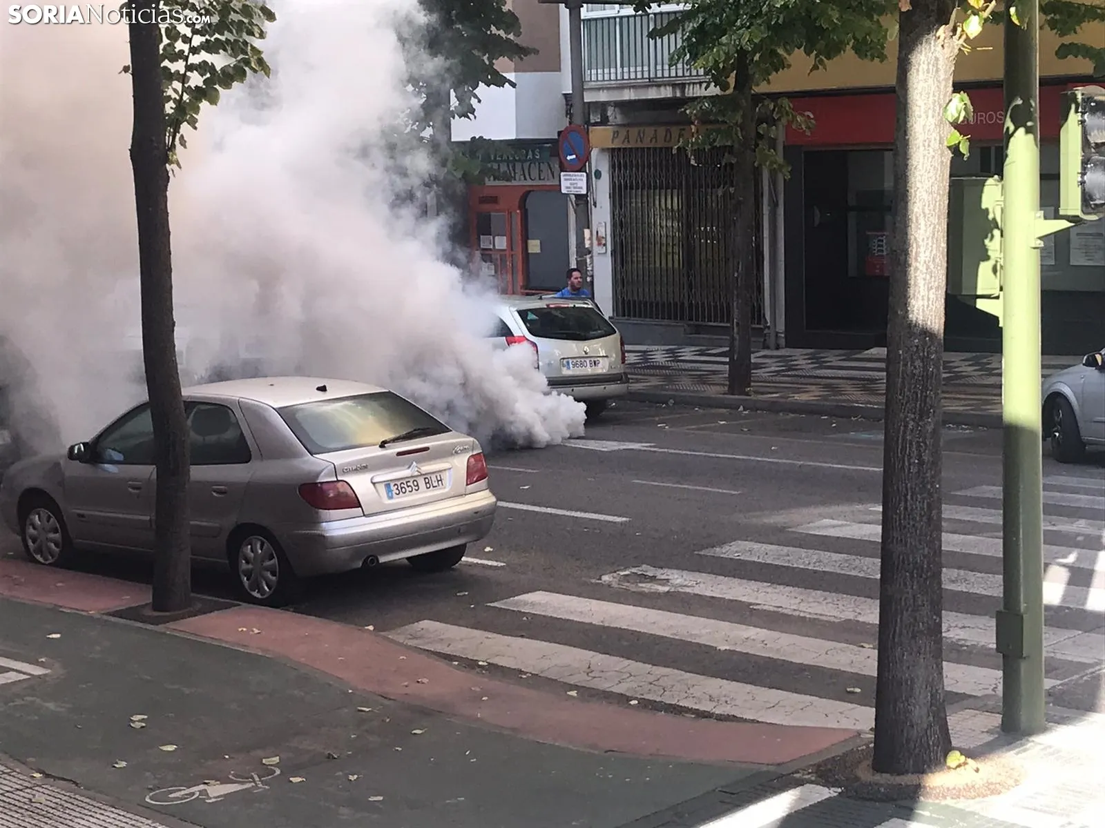 Susto en Mariano Vicén.