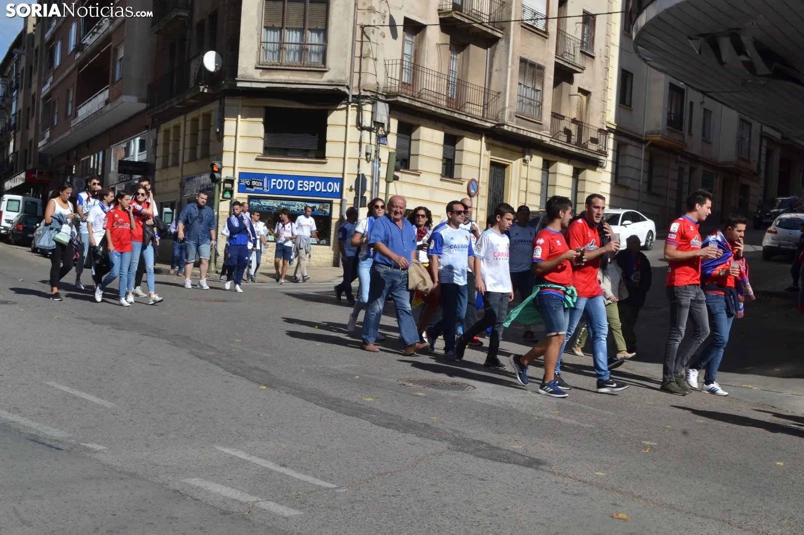 Una imagen del ambiente maño en la capital soriana. /SN