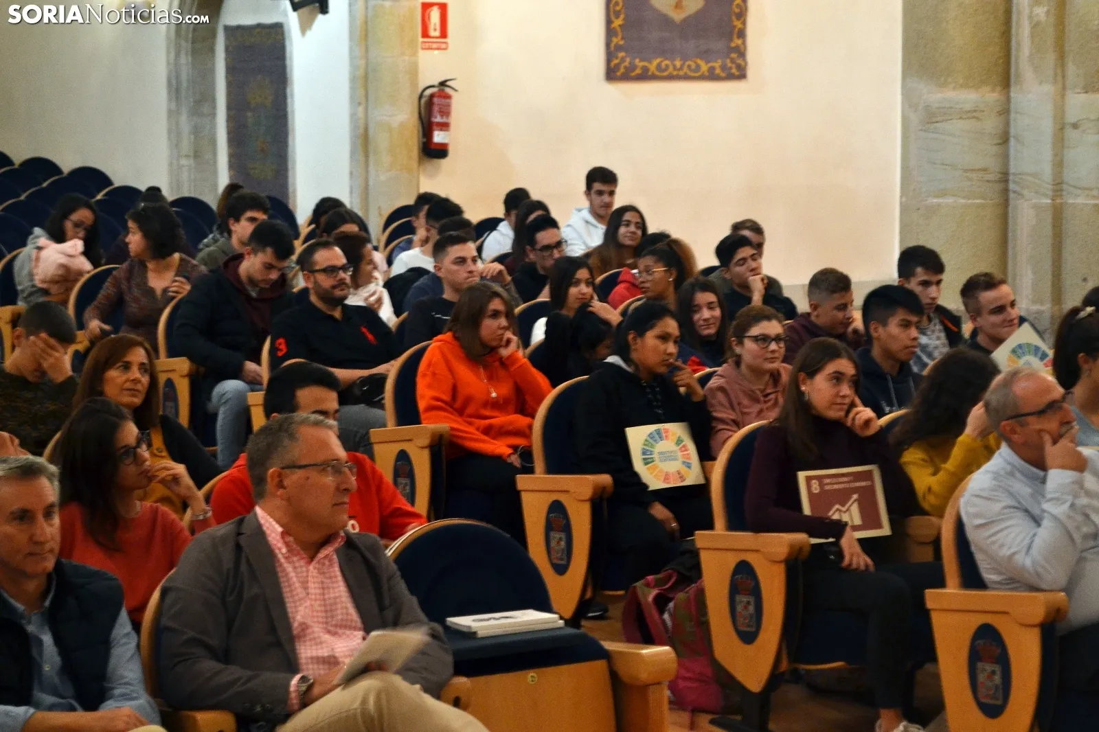 Una imagen del acto estudiantil de este martes. /SN