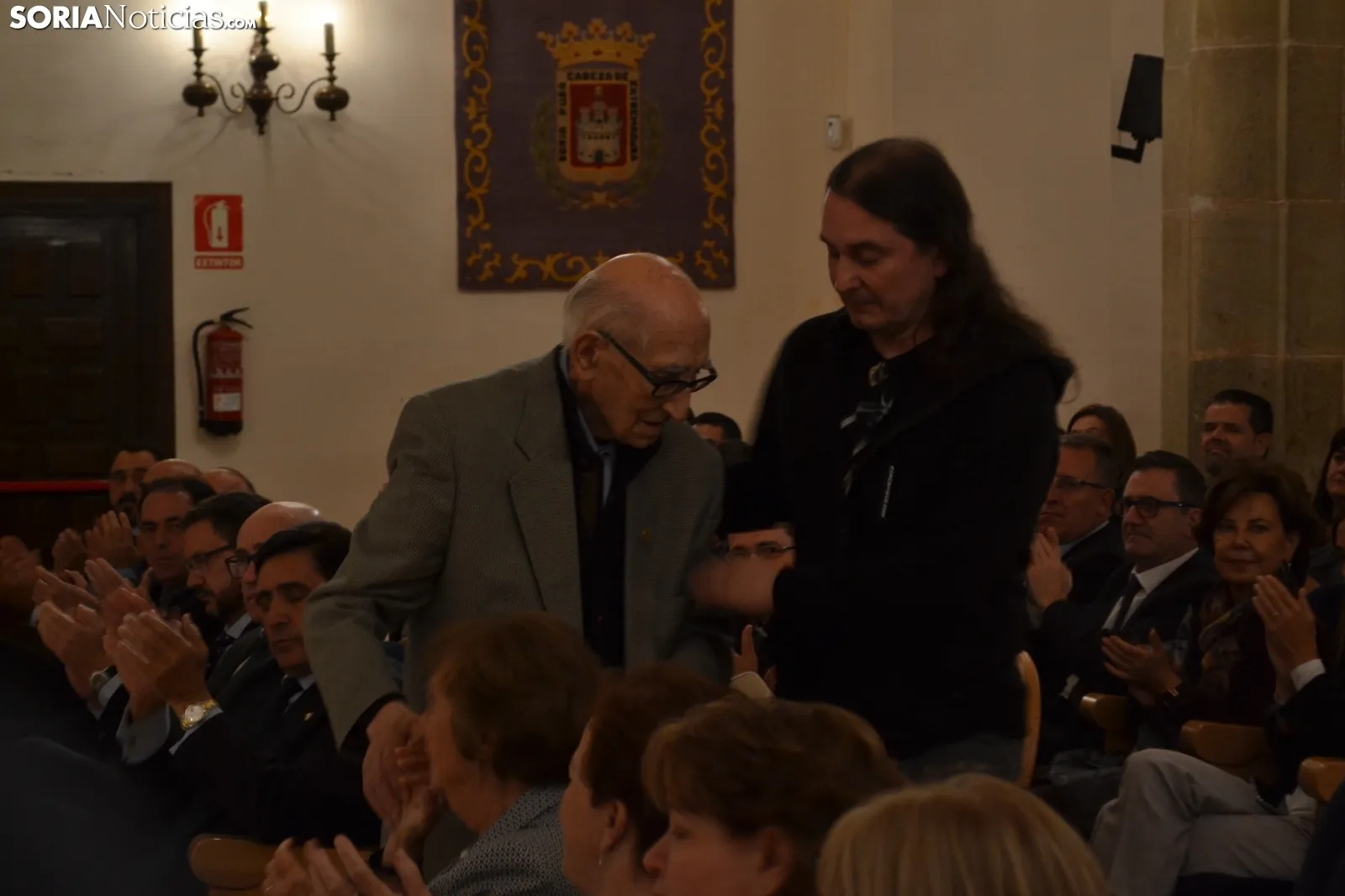 Una imagen de la conmemoración y de los homenajes. /SN