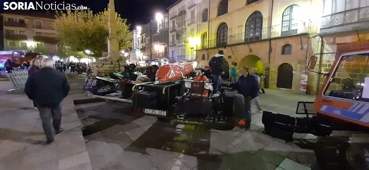 Una imagen de la plaza Mayor está tarde. /SN