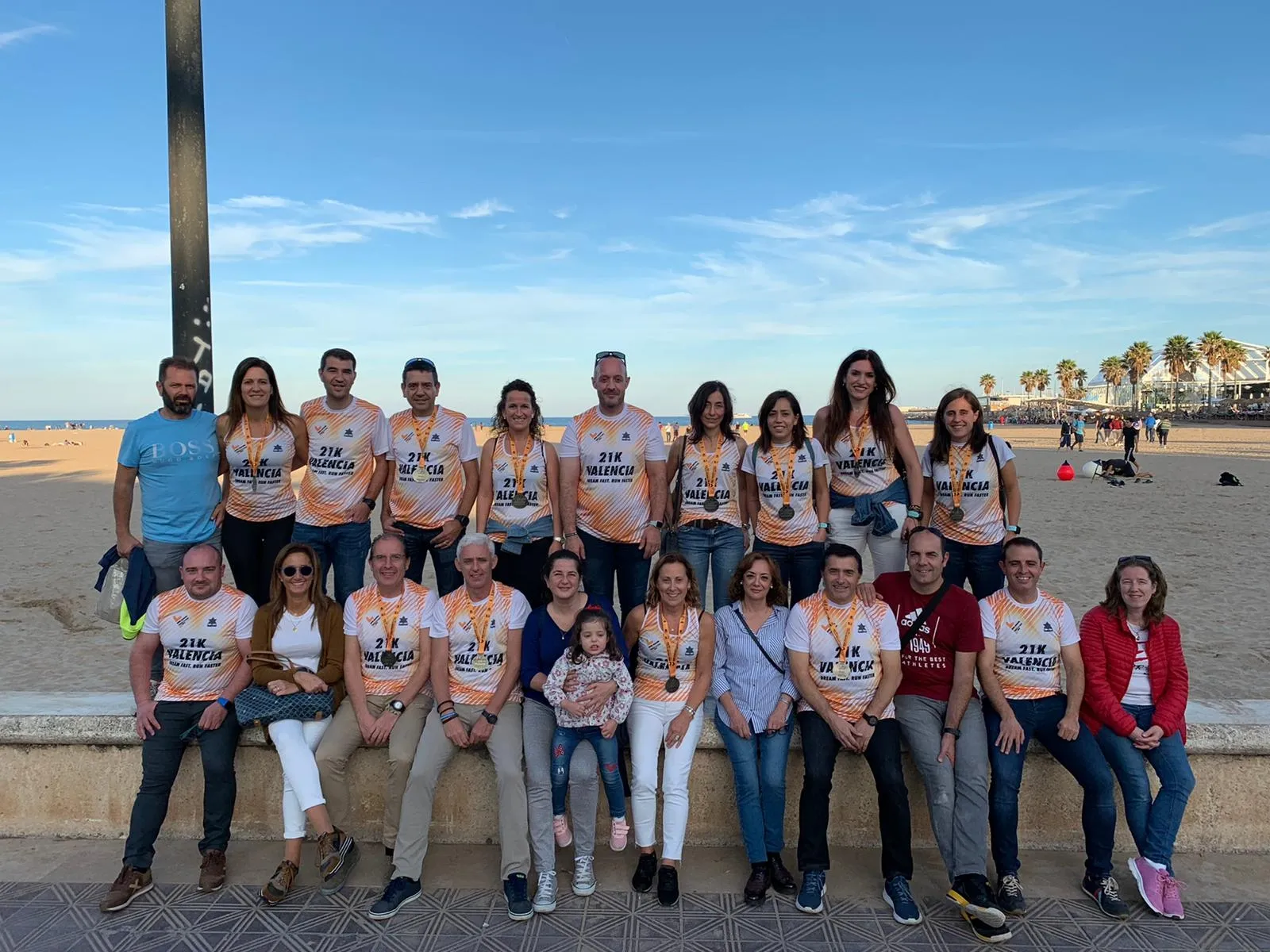 Sorianos en la Media Maratón de Valencia.