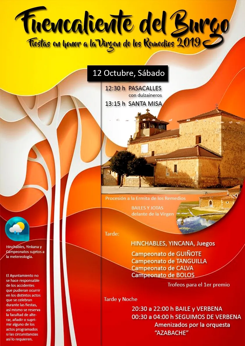 Cartel de las fiestas. 