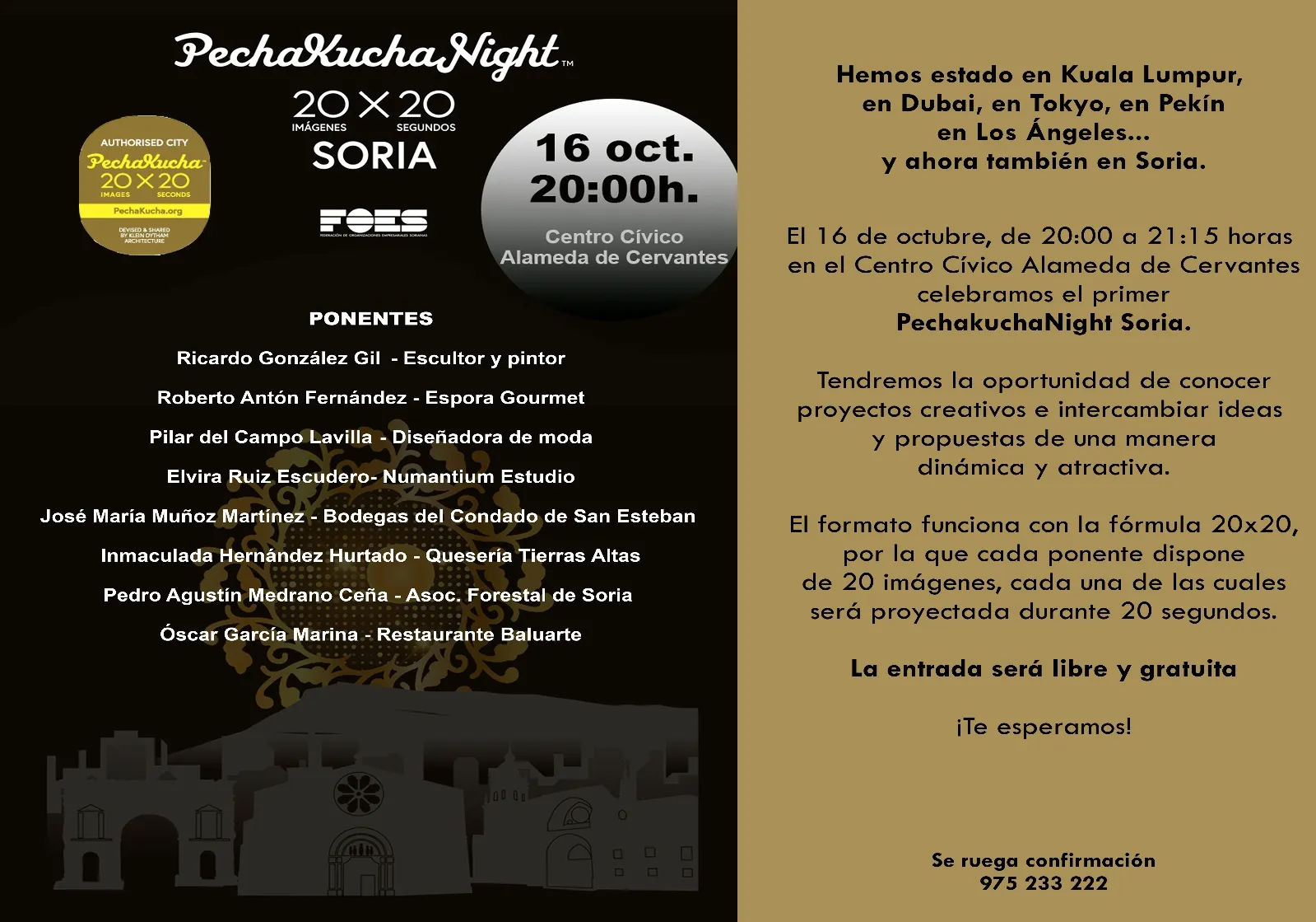 Foto 2 - Despu&eacute;s de triunfar en 1.198 ciudades del mundo llega a Soria la Pechakucha Night 