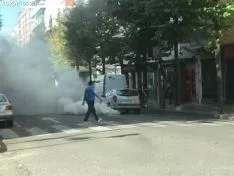 Susto en Mariano Vicén.
