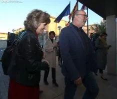 Una de las imágenes de la visita de la ministra a la capital soriana este martes. /SN