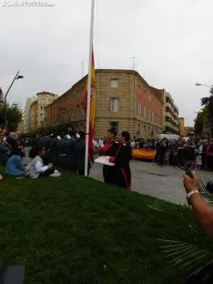 Una imagen de la plaza Mariano Granados este sábado, festividad de la Virgen del Pilar. /SN