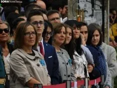 Una imagen de la plaza Mariano Granados este sábado, festividad de la Virgen del Pilar. /SN