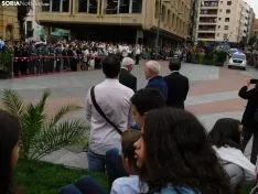 Una imagen de la plaza Mariano Granados este sábado, festividad de la Virgen del Pilar. /SN