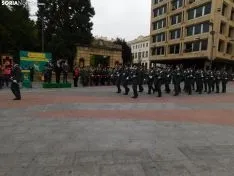 Una imagen de la plaza Mariano Granados este sábado, festividad de la Virgen del Pilar. /SN