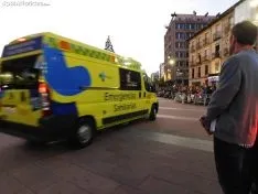 Una imagen del simulacro en Mariano Granados. /SN