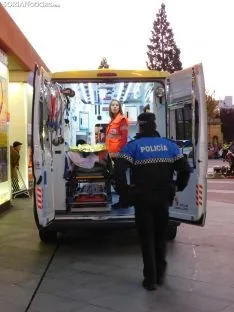 Una imagen del simulacro en Mariano Granados. /SN