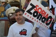 Soria se detiene durante 5 minutos con la España Vaciada.