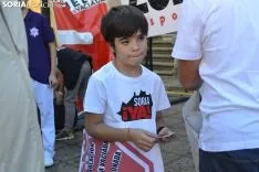 Soria se detiene durante 5 minutos con la España Vaciada.