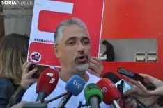 Soria se detiene durante 5 minutos con la España Vaciada.