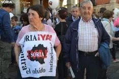 Soria se detiene durante 5 minutos con la España Vaciada.
