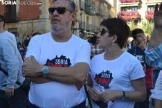 Soria se detiene durante 5 minutos con la España Vaciada.