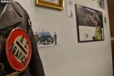 Una de las imágenes de la muestra y de su apertura este lunes. /SN