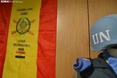 Una de las imágenes de la muestra y de su apertura este lunes. /SN