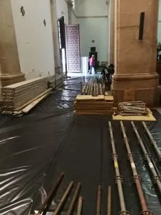 Obras en San Pedro de Almazán.