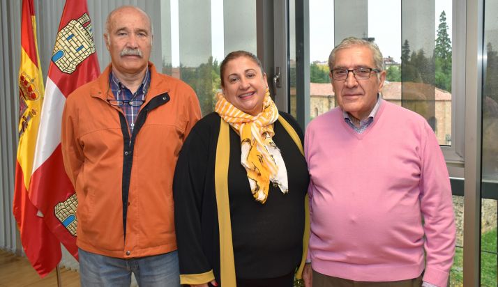 José Miguel Serrato, Yolanda de Gregorio y Fernando Ligero. /Jta.