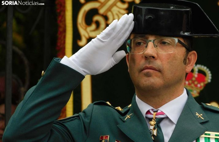 Andrés Velarde, teniente coronel jefe de la Comandancia de Soria, este sábado. /SN