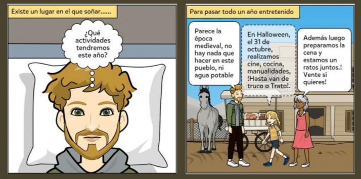 Un cómic sirve en Fuentecantos para anunciar la actividad municipal