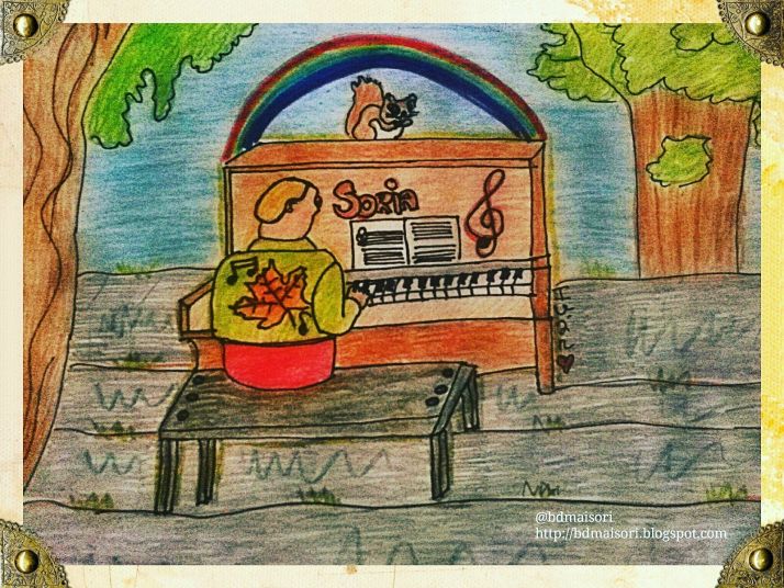 Los dibujos de Iván, expuestos en Las Pedrizas mientras él lucha contra la leucemia en USA