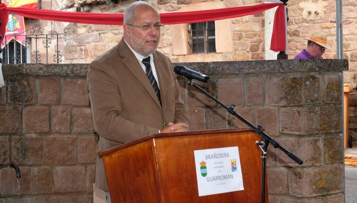 Igea, durante su intervención en la localidad Palentina. /Jta.